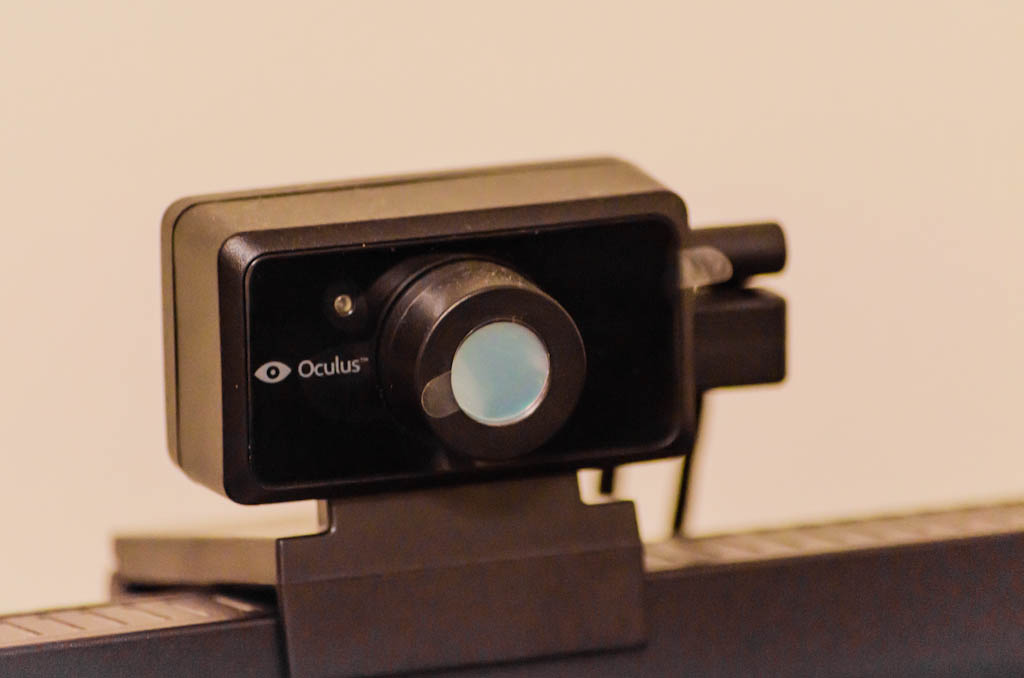 Photo of the DK2 positional tracking camera